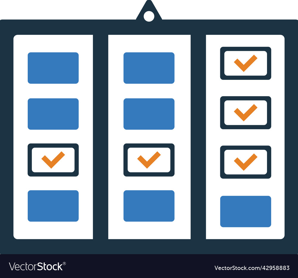 Agile board scrum icon simple editable graphics