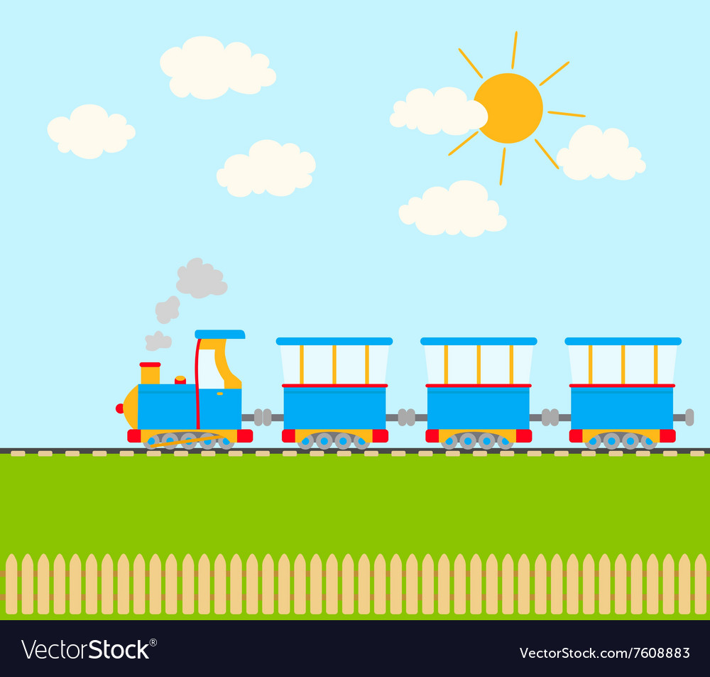 Cartoon train Royalty Free Vector Image - VectorStock