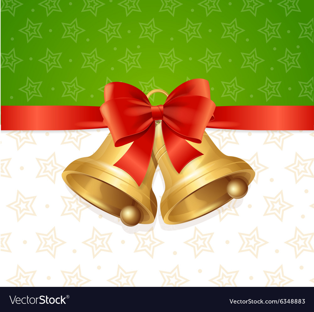 Christmas bell card background