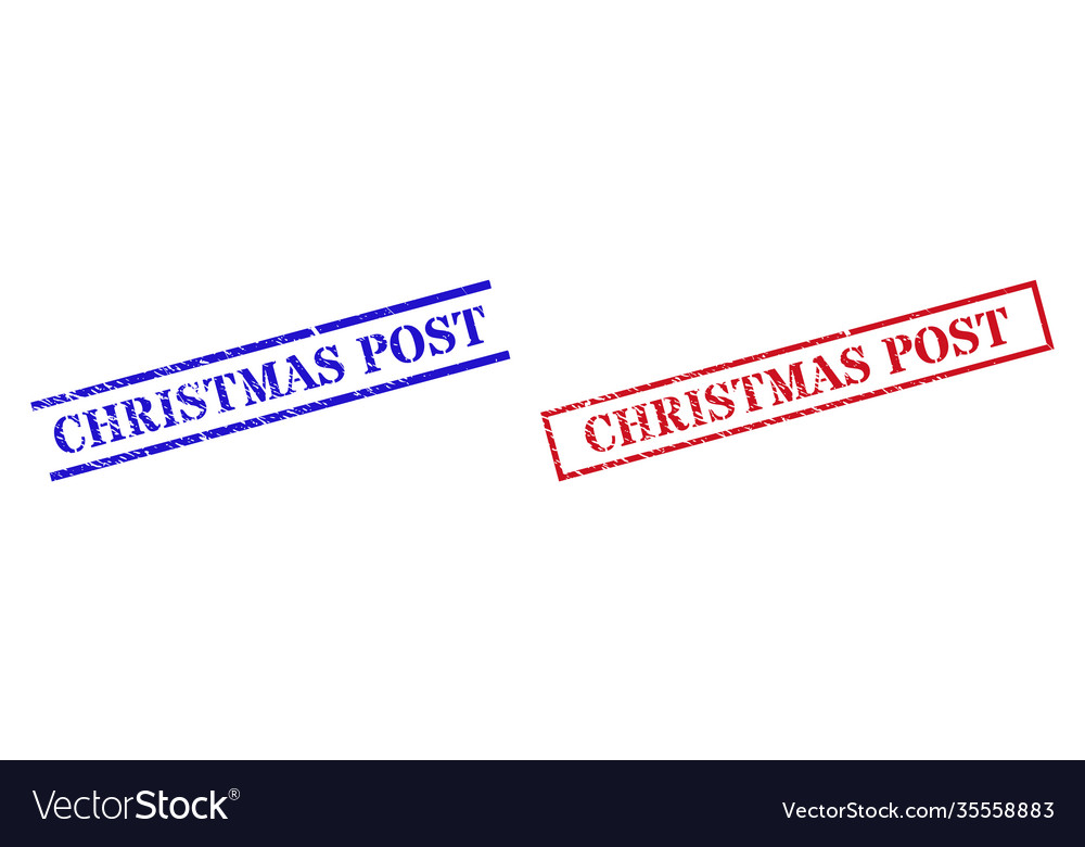 Christmas post textured scratched stamp watermarks