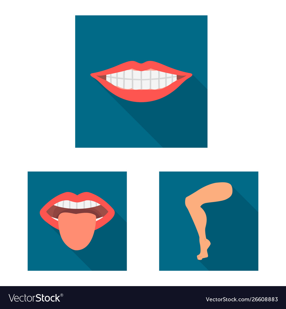 Design body and part icon set