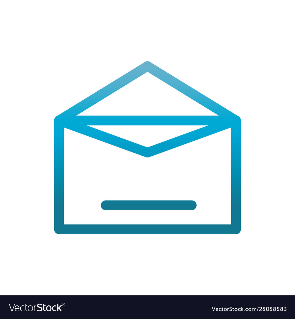 Email message user interface blue gradient