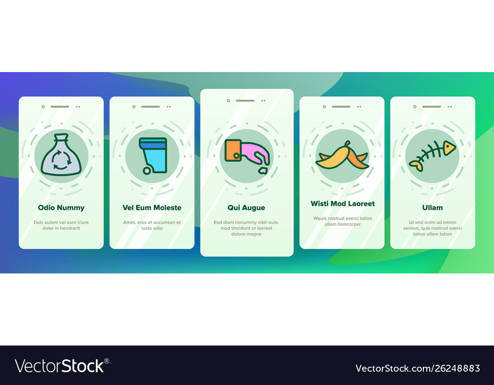 Garbage recycling linear onboarding