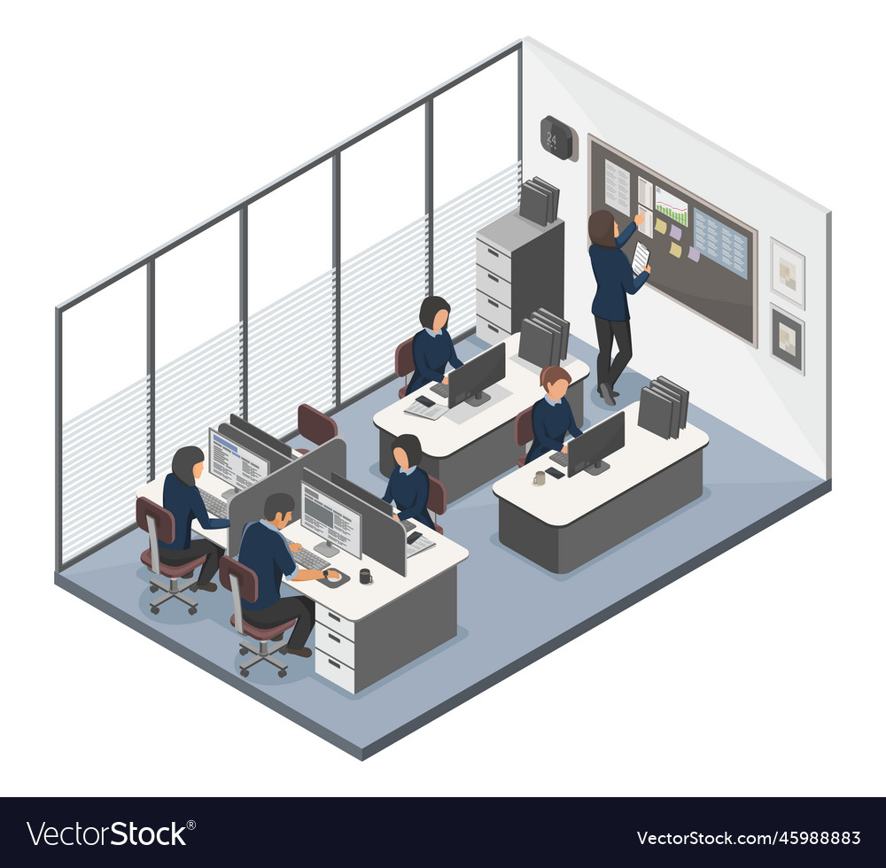 Industrial factory uniform office Royalty Free Vector Image