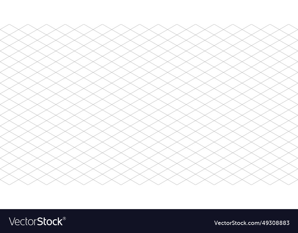 Isometric grid seamless pattern vector image Isometric grid seamless pattern
