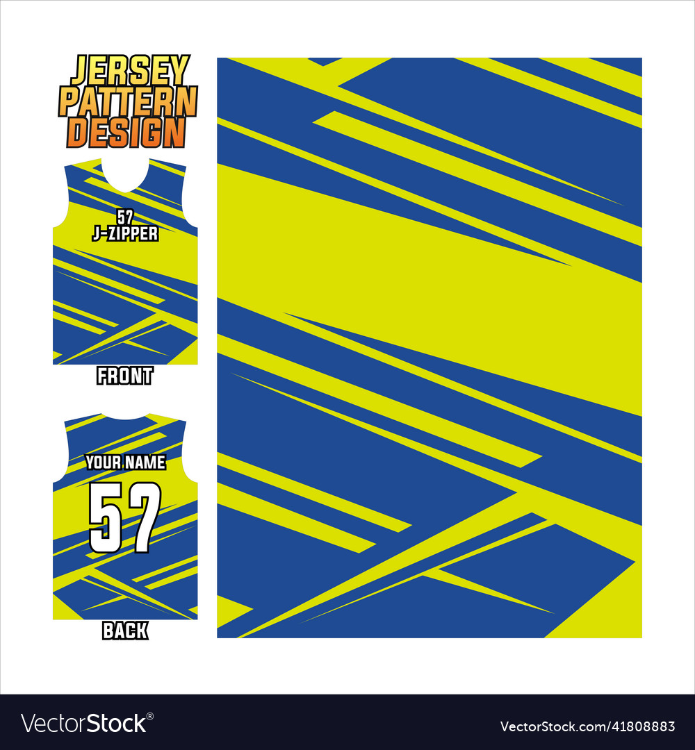 Jersey printing design pattern Vector Image Jersey printing design pattern