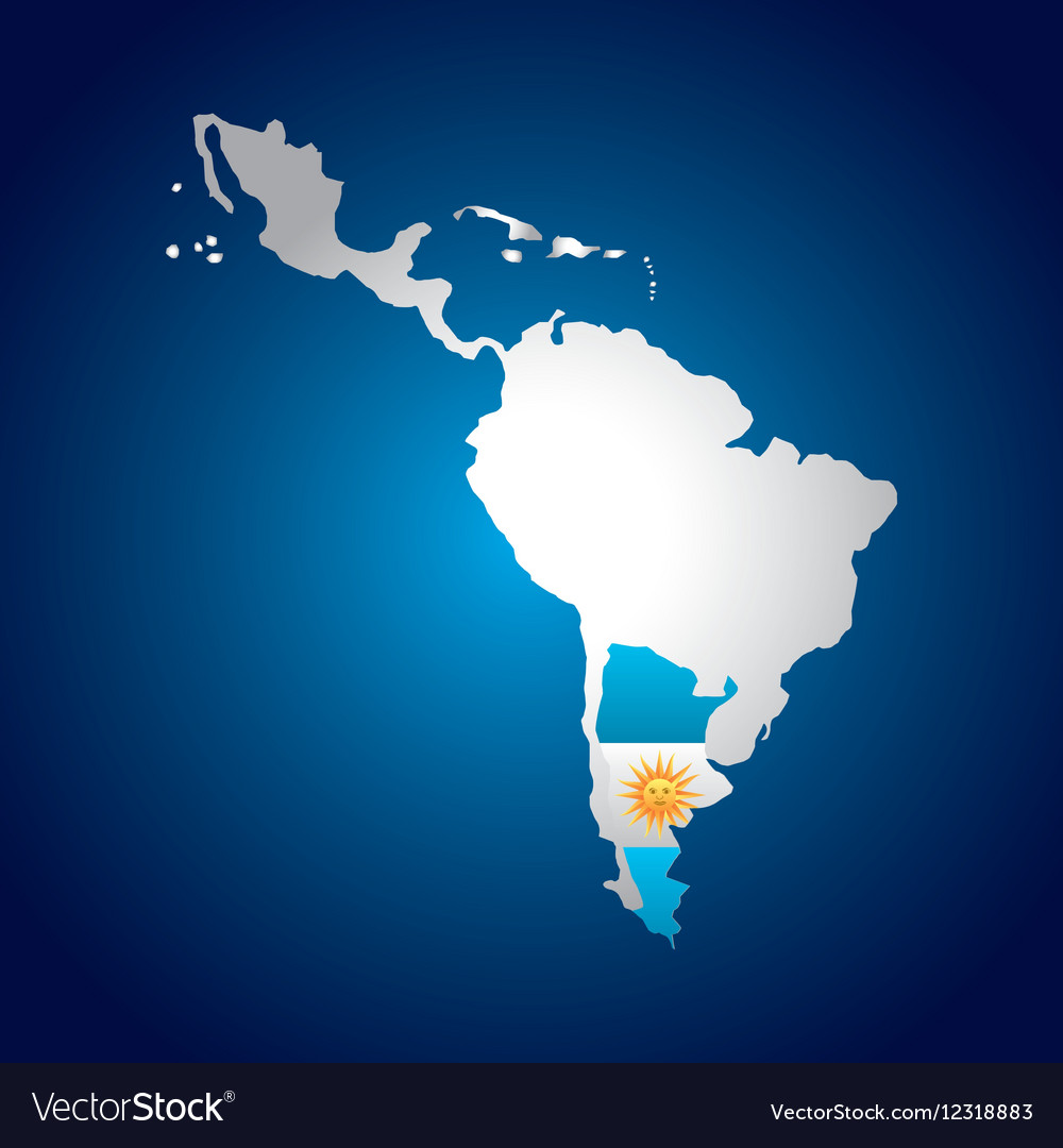 Latin america map