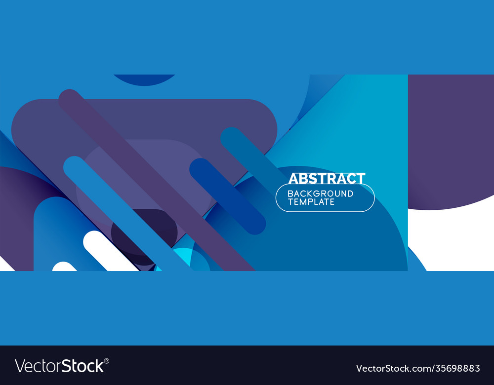 Modern geometric round shapes and dynamic lines vector image Modern geometric round shapes and dynamic lines