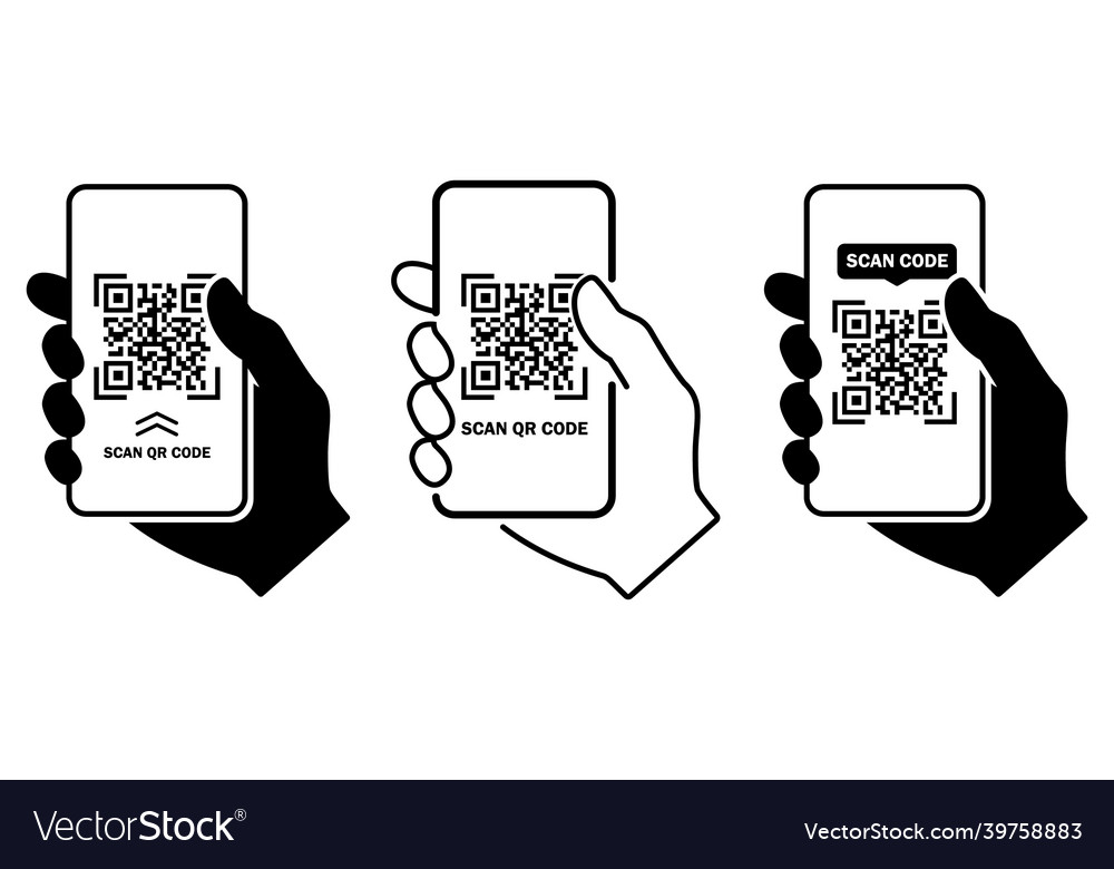 QR Code Scan Smartphone Icon