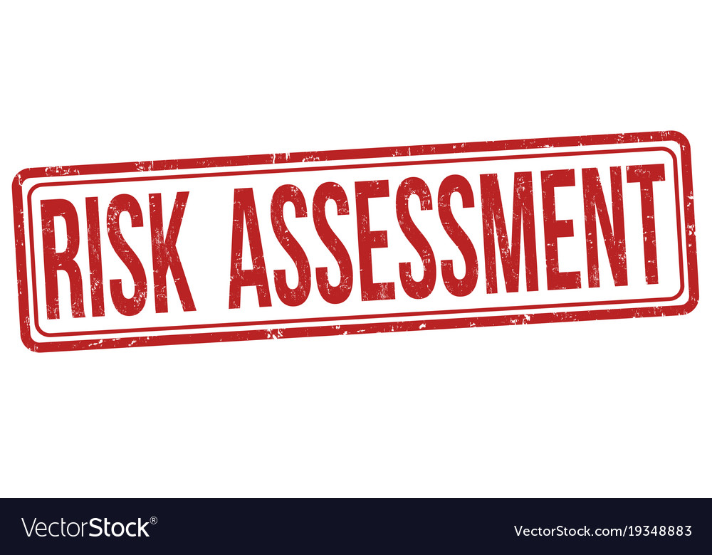 Risk Assessment Grunge Rubber Stamp Royalty Free Vector