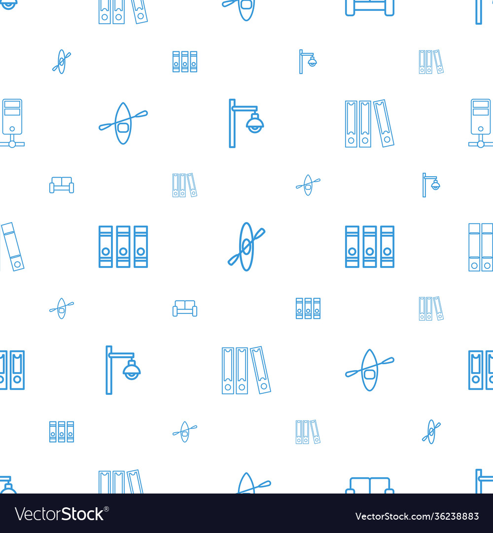 Row icons pattern seamless white background