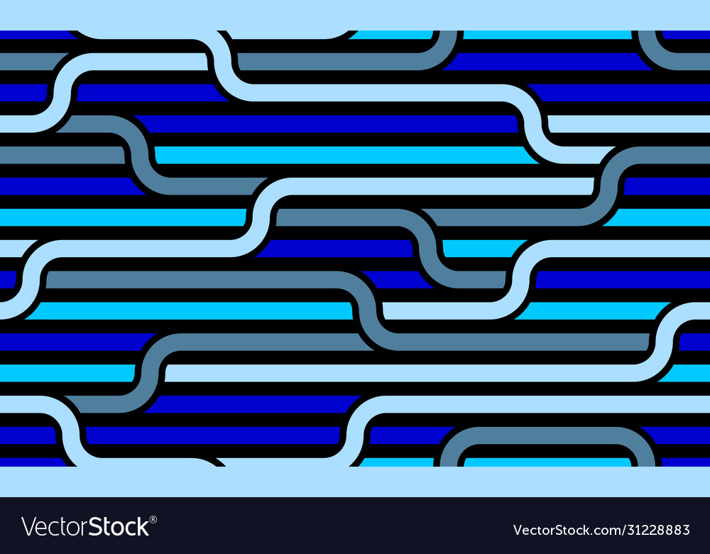 Seamless pattern with twisted lines linear tiling vector image Seamless pattern with twisted lines linear tiling