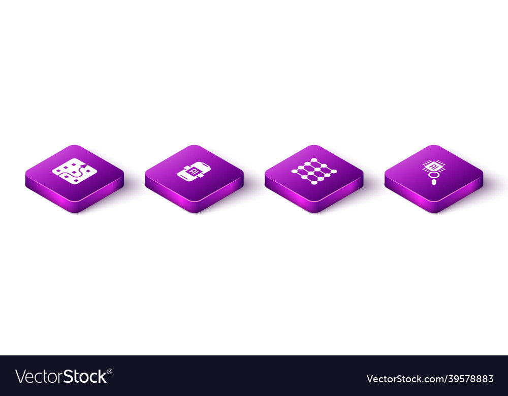 Set isometric neural network artificial vector image Set isometric neural network artificial