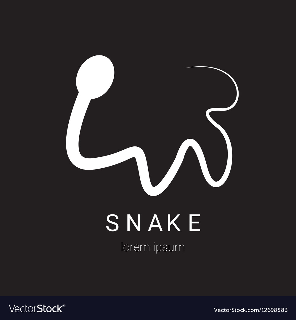 Snake simple logo design element