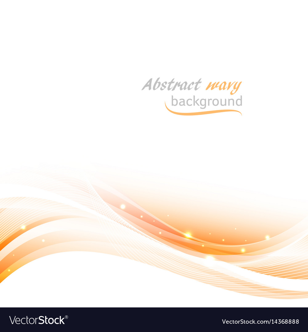 Abstract background with orange wavy pattern