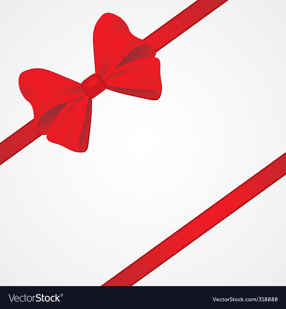 Big Red Bow For Packaging Royalty Free Vector Image