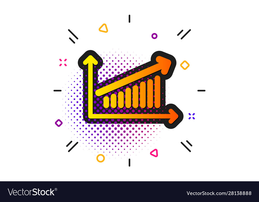 Chart icon report graph sign