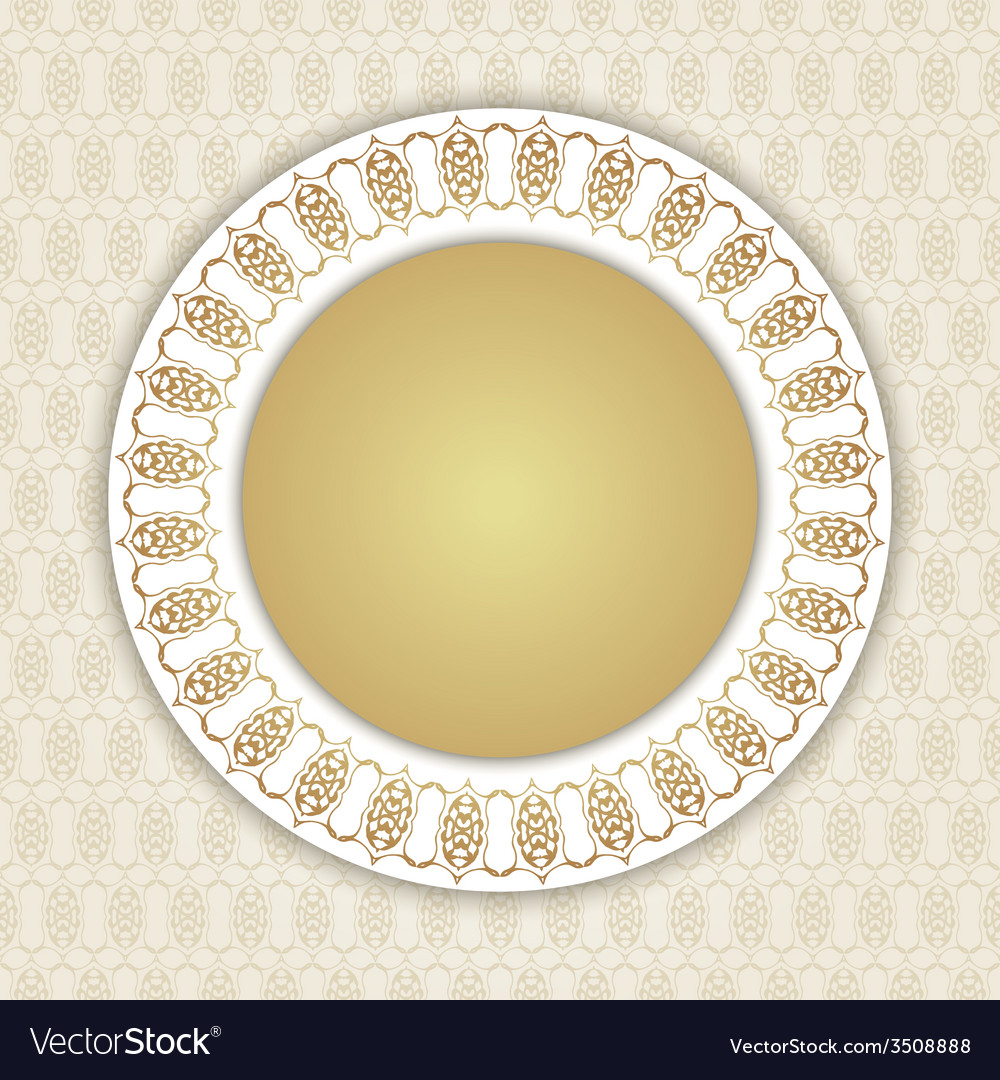 Decorative Seamless Pattern In Ottoman Motif Vector Image