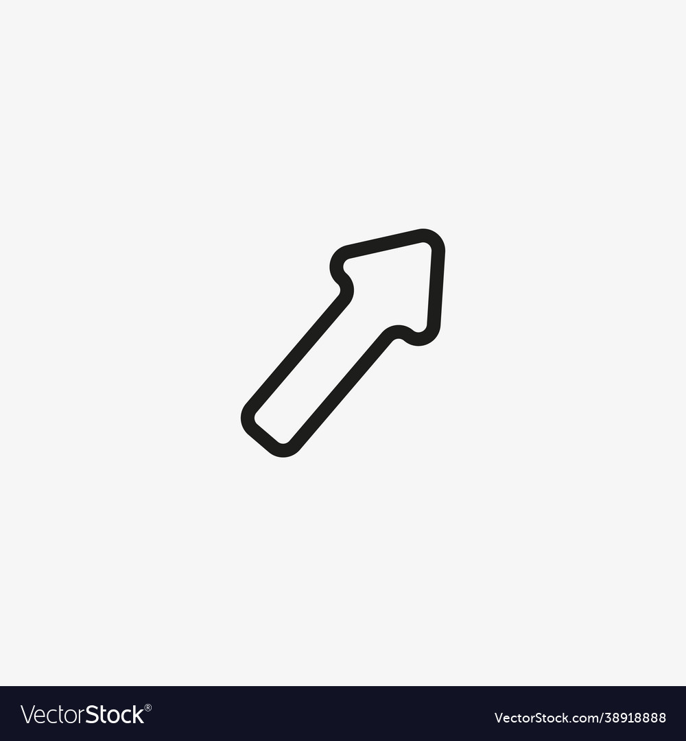 Mouse cursor icon in line design style usage