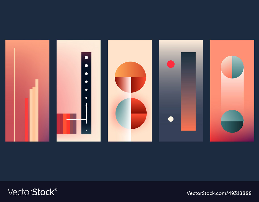 Overlapping abstract background color modern
