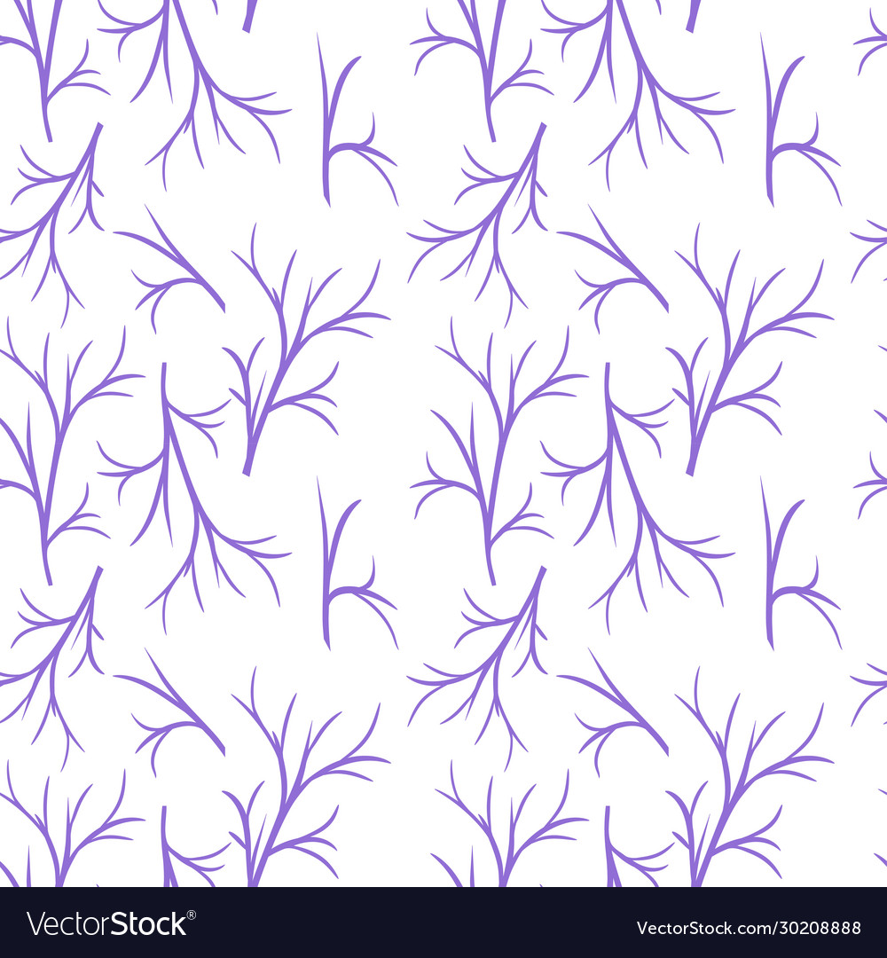 Pattern with tree branches vector image Pattern with tree branches