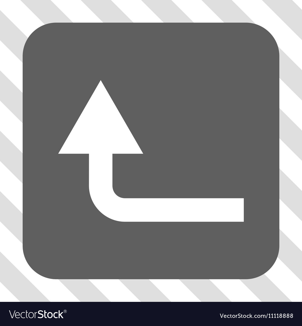 Turn forward rounded square button