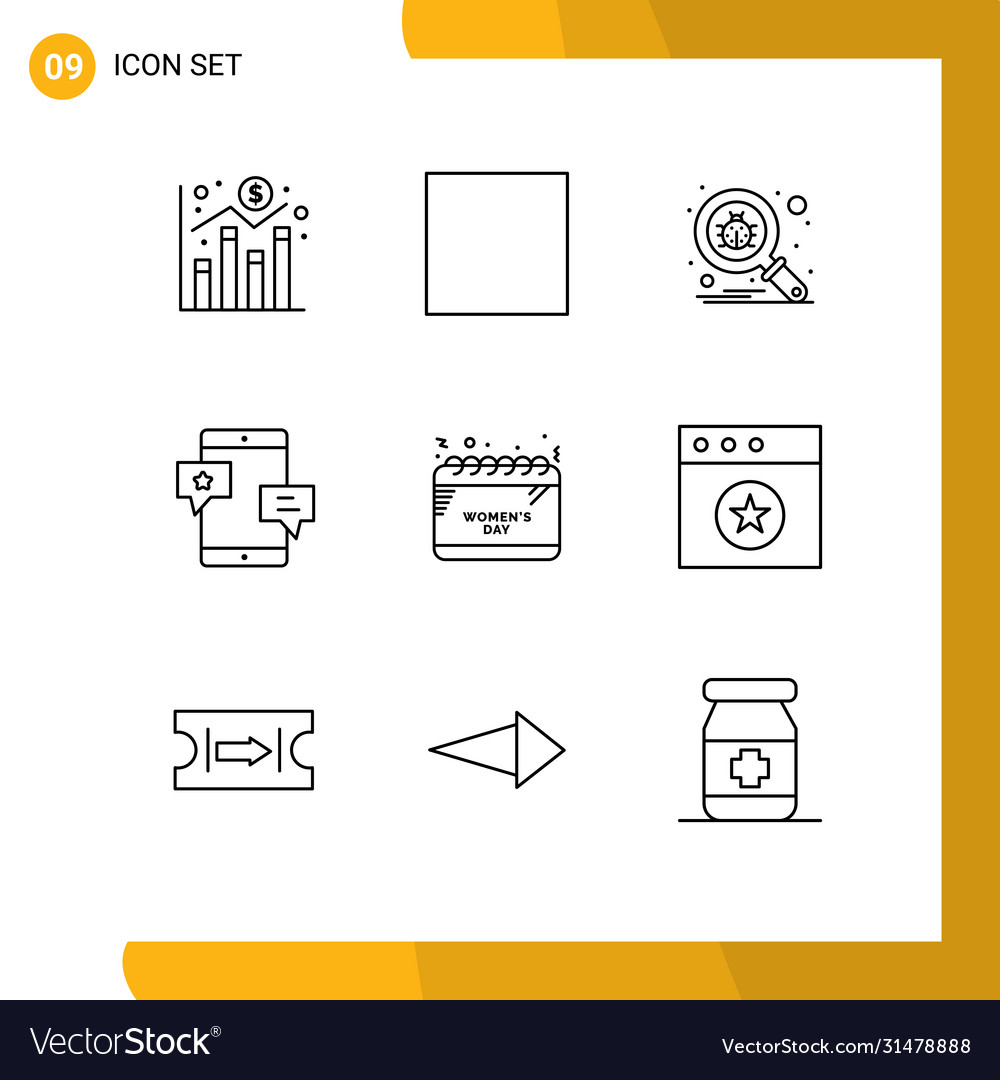 User interface pack 9 basic outlines time
