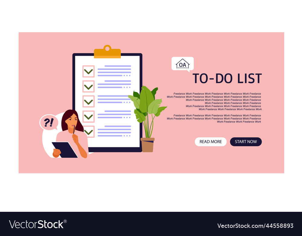 Checklist to-do list landing page business idea