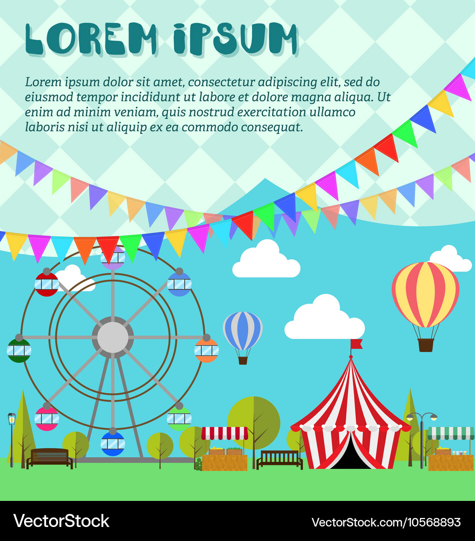 Circus background Royalty Free Vector Image - VectorStock