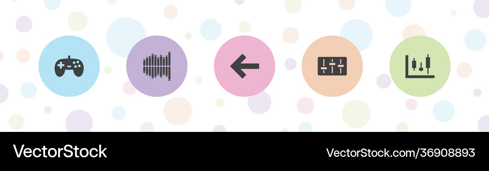 Control icons Royalty Free Vector Image - VectorStock