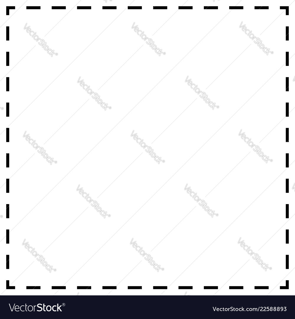 Dashed Line Cutouts - Squares & Lines