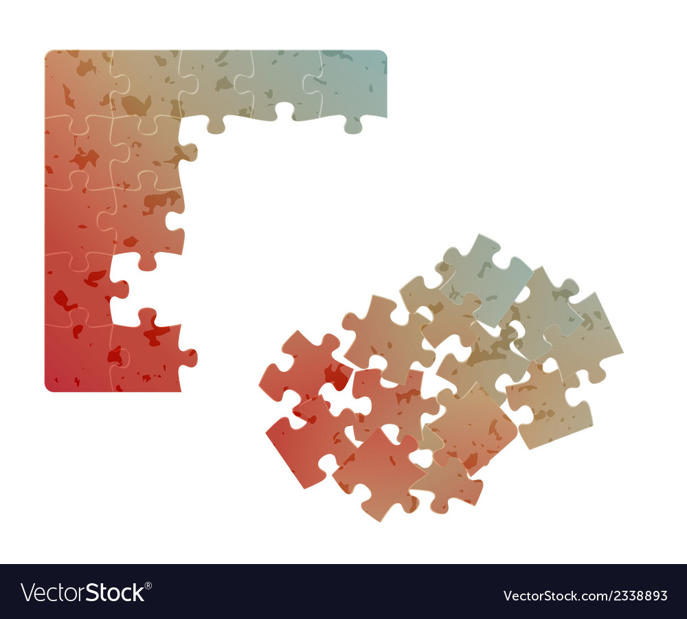 Gradientes Feld von Puzzles mit Spots