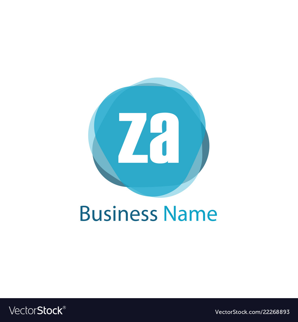 Initial letter za logo template design Royalty Free Vector