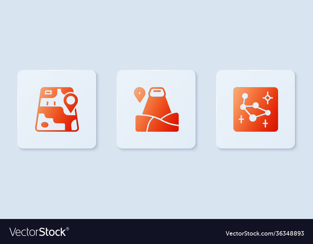Set location with mountain city map navigation vector image Set location with mountain city map navigation
