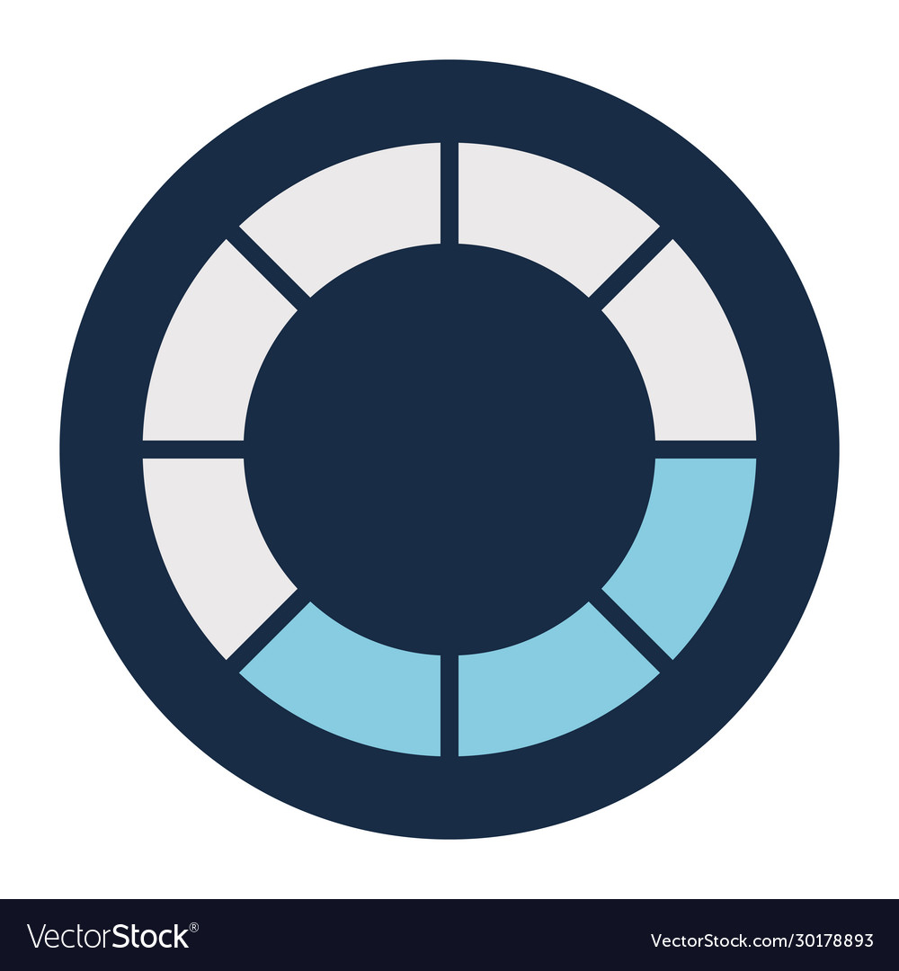 Gestreiftes Ladekreisblock-Symbol