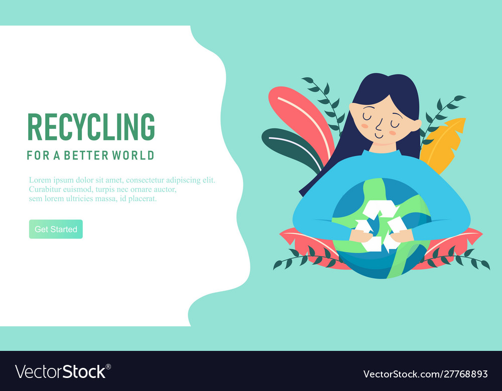 Web page design for recycling garbage