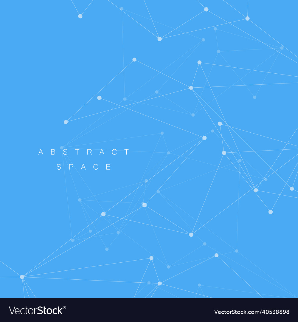 Abstract polygonal background with connecting dots vector image Abstract polygonal background with connecting dots