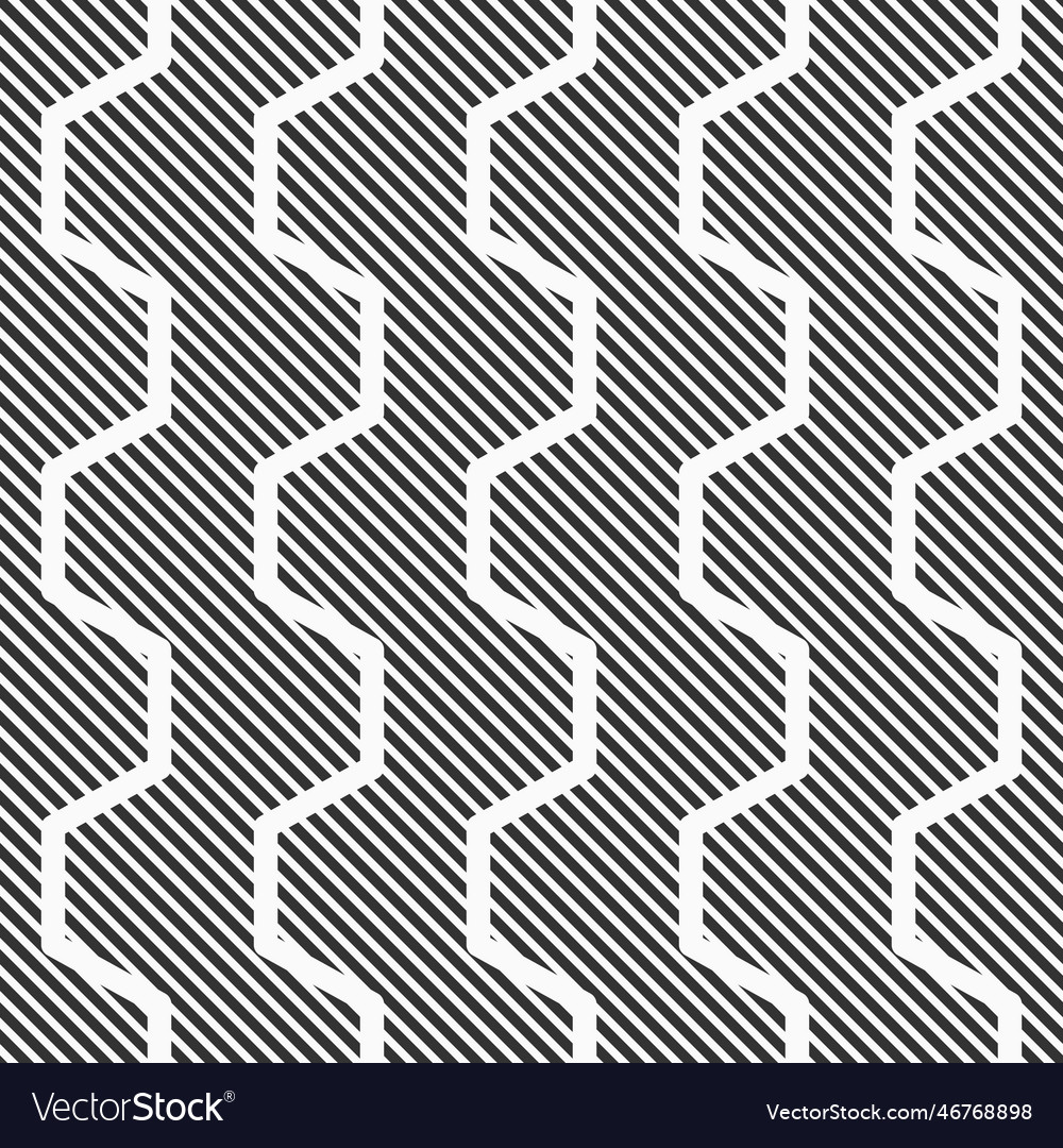 Abstraktes nahtloses Muster hexagonal Zickzack vector image Abstraktes nahtloses Muster hexagonal Zickzack