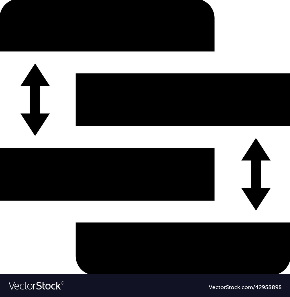 Agile prioritize priority icon black graphics vector image Agile prioritize priority icon black graphics