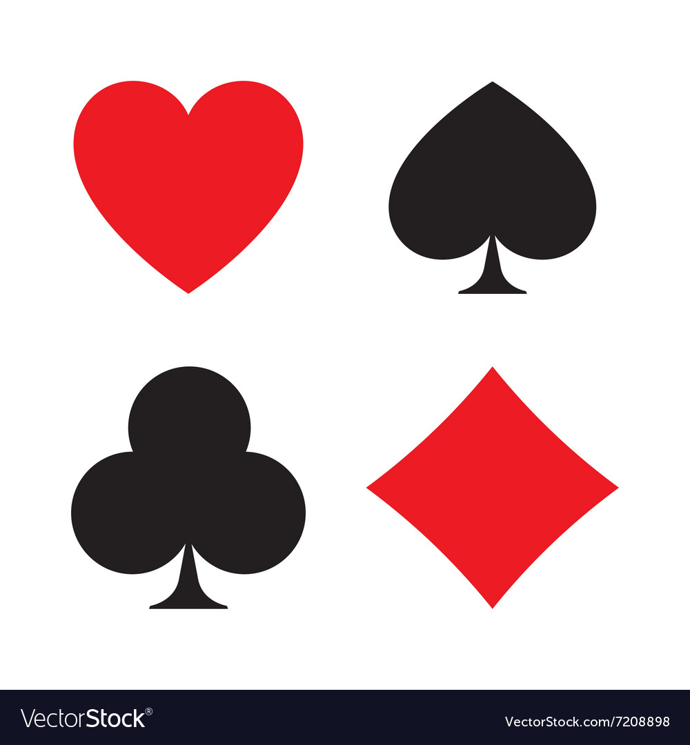 Cards symbols set Royalty Free Vector Image - VectorStock