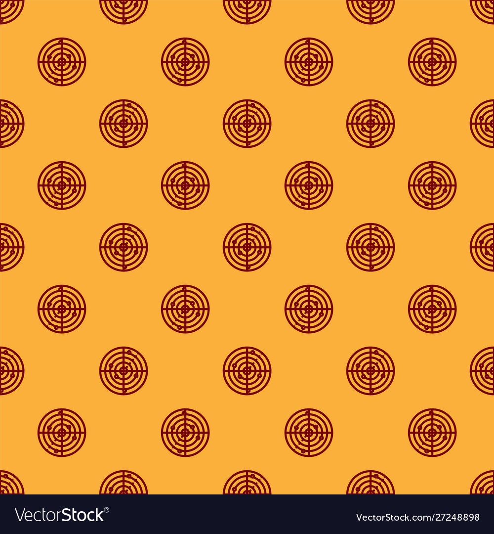 Red radar with targets on monitor in searching Vector Image Red radar with targets on monitor in searching