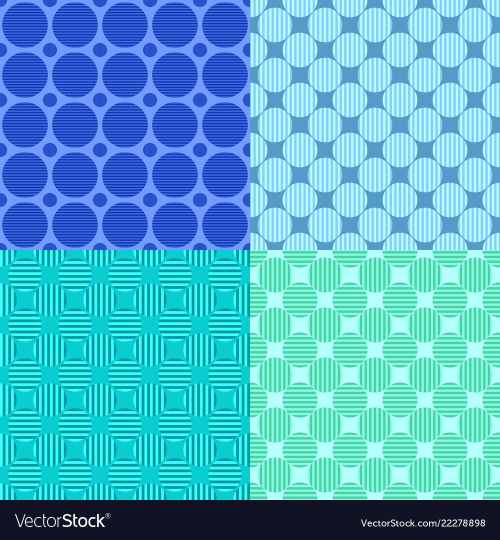 Seamless geometrical circle pattern design vector image Seamless geometrical circle pattern design