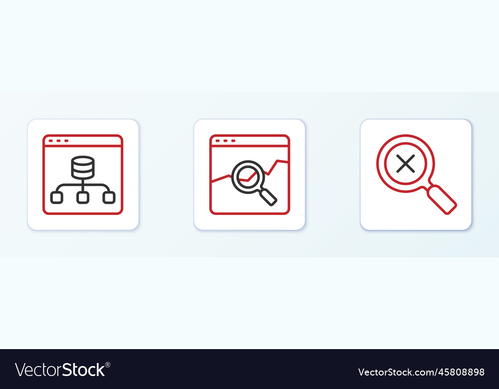 Set line magnifying glass and delete server data