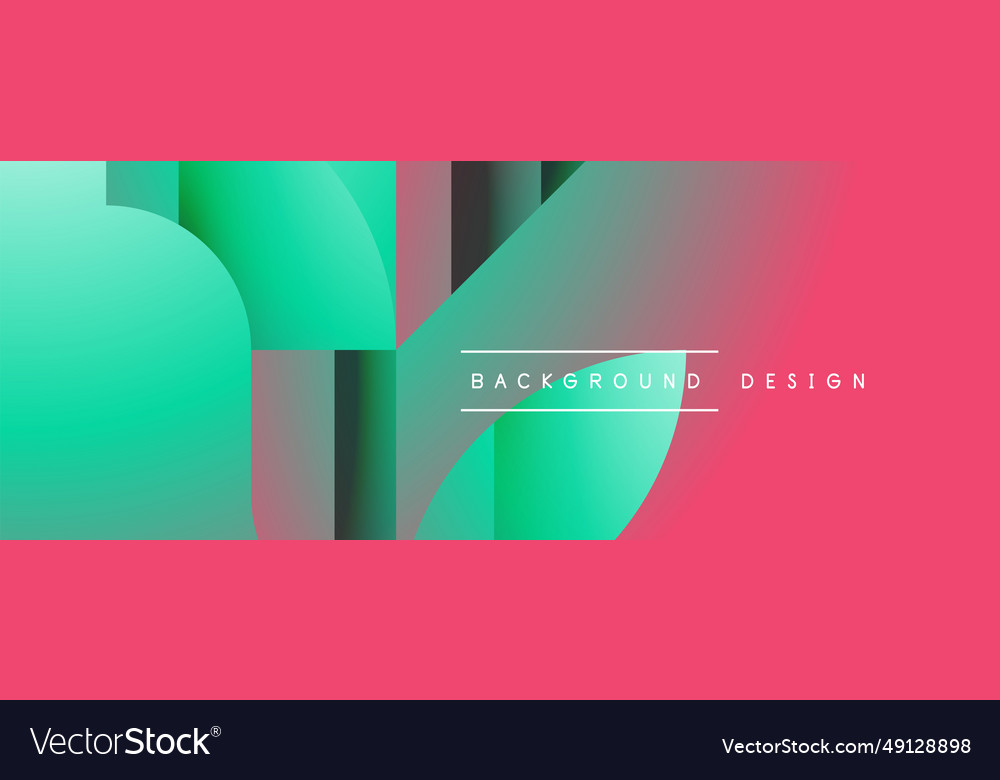 Simple geometric forms - dynamic vector image Simple geometric forms - dynamic