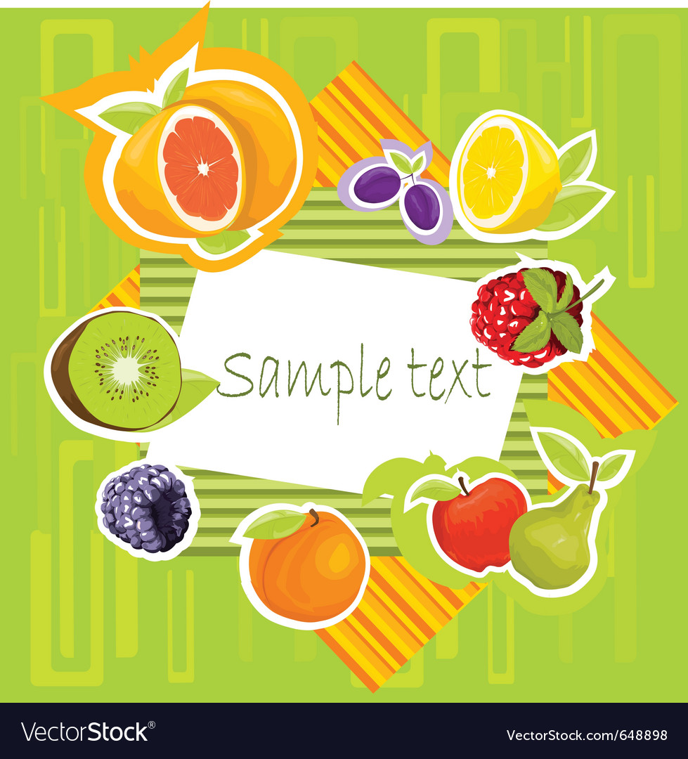 Summer border Royalty Free Vector Image - VectorStock