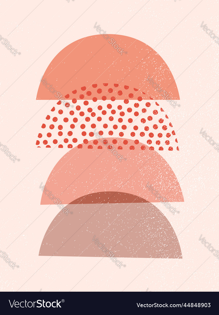 Abstract shapes print vector image Abstract shapes print