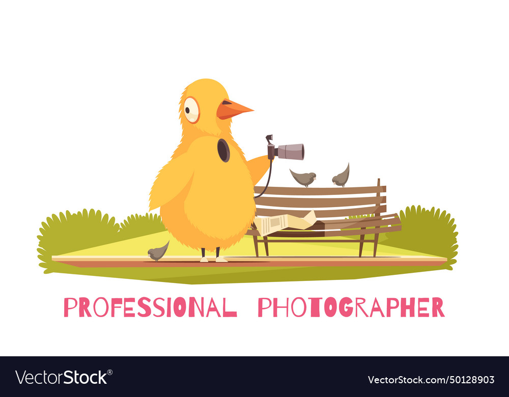 Chicken paparazzi costume composition