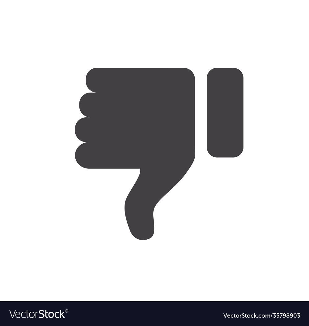 Hand thumb down icon dislike