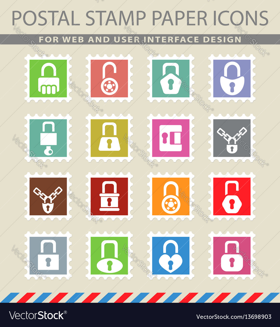 Lock icons set Vector Image Lock icons set