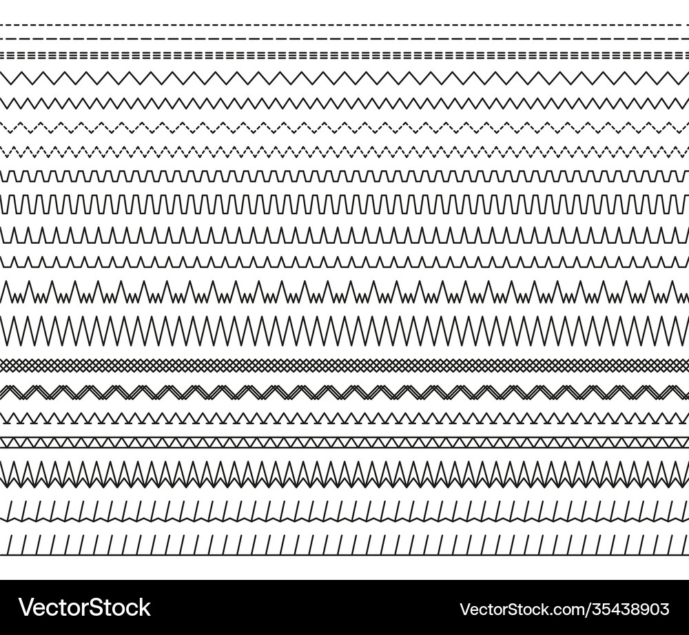 Sewing Stitches Vector Sewing Stitches Border Clip Art, Part 1, Sewing